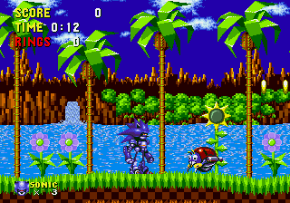 super and hyper sonic in sonic 1 sonic retro