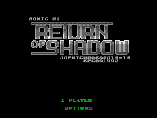 Sonic 2: Return of Shadow - Play Game Online