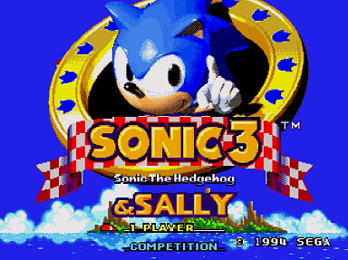 Sonic 3 And Sally Acorn  SSega Play Retro Sega Genesis / Mega