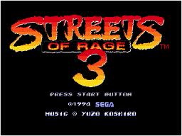 Streets of Rage 3